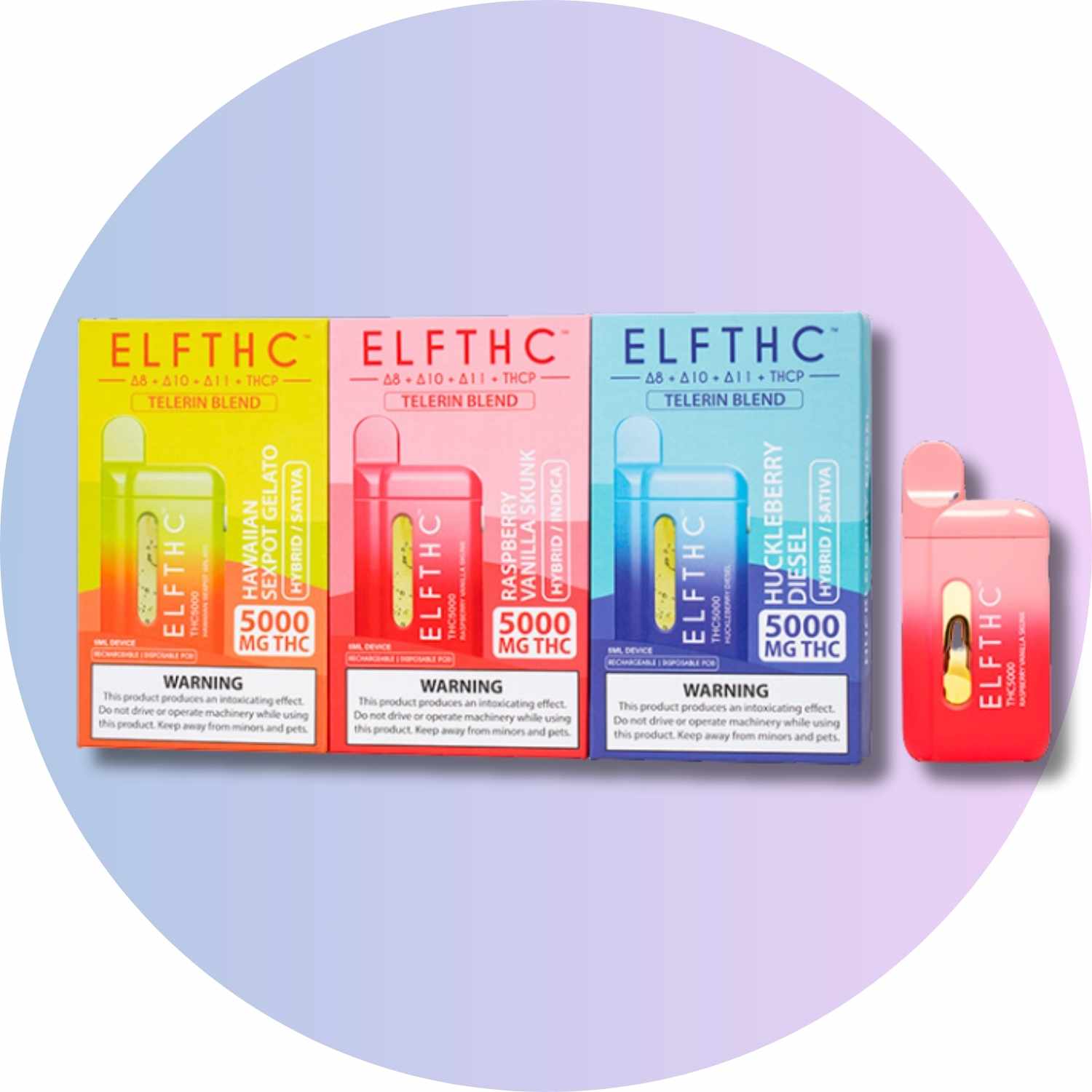 ELF THC Telerin Blend 5000 MG THC - TAJ WHOLESALE: SMOKE SHOP DISTRO